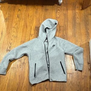 Nike Heather Gray Full-Zip Hoodie